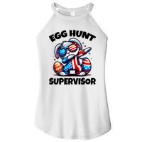 Egg Hunt Supervisor Easter 2024 Family Matching Women’s Perfect Tri Rocker Tank