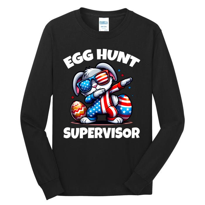 Egg Hunt Supervisor Easter 2024 Family Matching Tall Long Sleeve T-Shirt