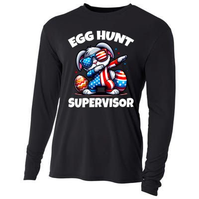 Egg Hunt Supervisor Easter 2024 Family Matching Cooling Performance Long Sleeve Crew