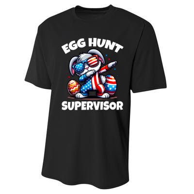 Egg Hunt Supervisor Easter 2024 Family Matching Performance Sprint T-Shirt