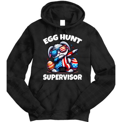 Egg Hunt Supervisor Easter 2024 Family Matching Tie Dye Hoodie