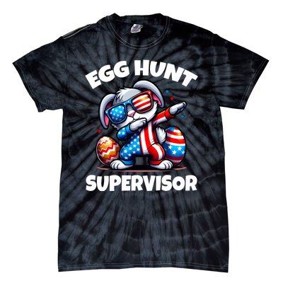 Egg Hunt Supervisor Easter 2024 Family Matching Tie-Dye T-Shirt