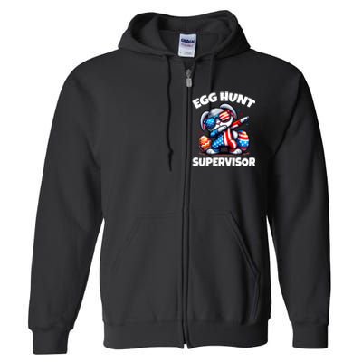 Egg Hunt Supervisor Easter 2024 Family Matching Full Zip Hoodie