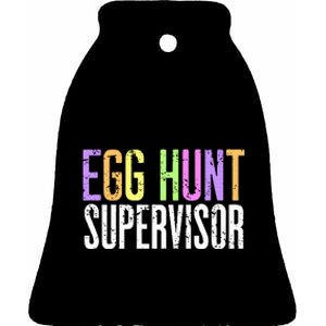 Egg Hunt Supervisor Ceramic Bell Ornament