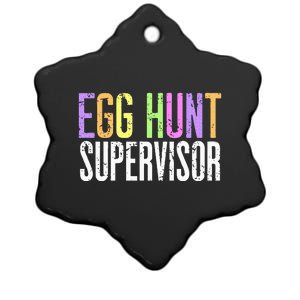 Egg Hunt Supervisor Ceramic Star Ornament