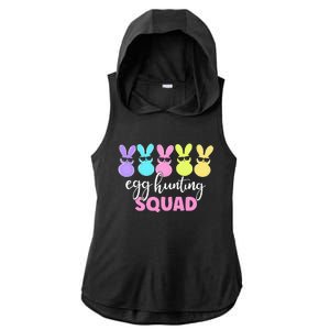 Egg Hunting Squad Crew Family Happy Easter Bunny Ladies PosiCharge Tri-Blend Wicking Draft Hoodie Tank