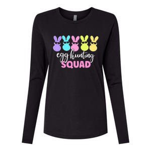 Egg Hunting Squad Crew Family Happy Easter Bunny Womens Cotton Relaxed Long Sleeve T-Shirt