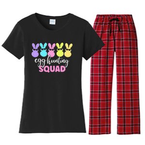 Egg Hunting Squad Crew Family Happy Easter Bunny Women's Flannel Pajama Set