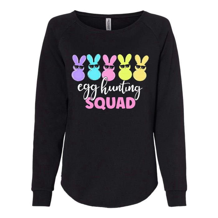 Egg Hunting Squad Crew Family Happy Easter Bunny Womens California Wash Sweatshirt