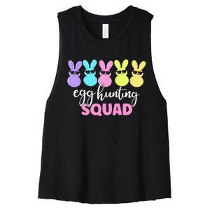 Egg Hunting Squad Crew Family Happy Easter Bunny Women's Racerback Cropped Tank