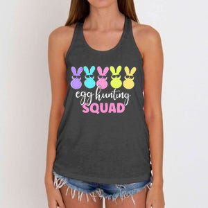 Egg Hunting Squad Crew Family Happy Easter Bunny Women's Knotted Racerback Tank