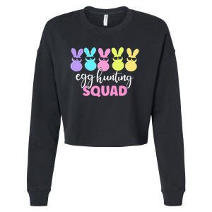 Egg Hunting Squad Crew Family Happy Easter Bunny Cropped Pullover Crew