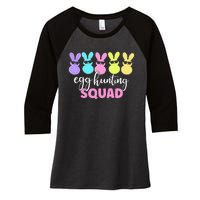 Egg Hunting Squad Crew Family Happy Easter Bunny Women's Tri-Blend 3/4-Sleeve Raglan Shirt