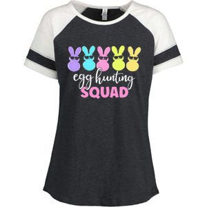 Egg Hunting Squad Crew Family Happy Easter Bunny Enza Ladies Jersey Colorblock Tee