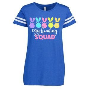 Egg Hunting Squad Crew Family Happy Easter Bunny Enza Ladies Jersey Football T-Shirt