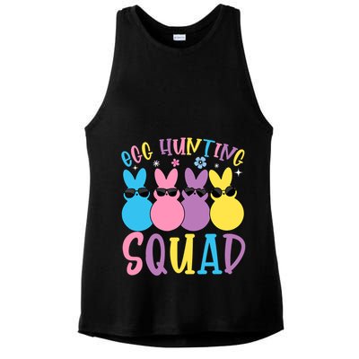 Egg Hunting Squad Crew Family Happy Easter Bunny Ladies PosiCharge Tri-Blend Wicking Tank