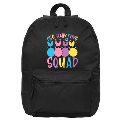 Egg Hunting Squad Crew Family Happy Easter Bunny 16 in Basic Backpack