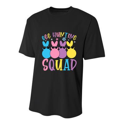 Egg Hunting Squad Crew Family Happy Easter Bunny Youth Performance Sprint T-Shirt