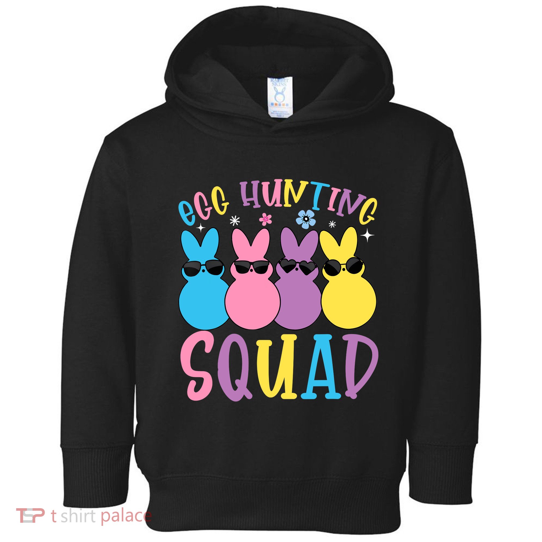 Egg Hunting Squad Crew Family Happy Easter Bunny Toddler Hoodie