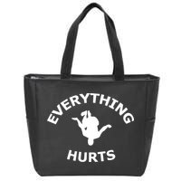 Everything Hurts Team Zip Tote Bag