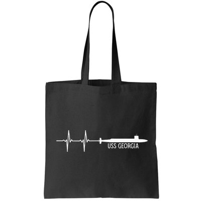 Ekg Heartbeat Uss Georgia Ssgn729 Submarine Bag