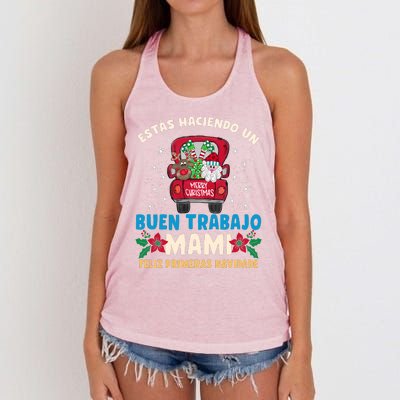 Estas Haciendo Un Buen Trabajo Mami Women's Knotted Racerback Tank