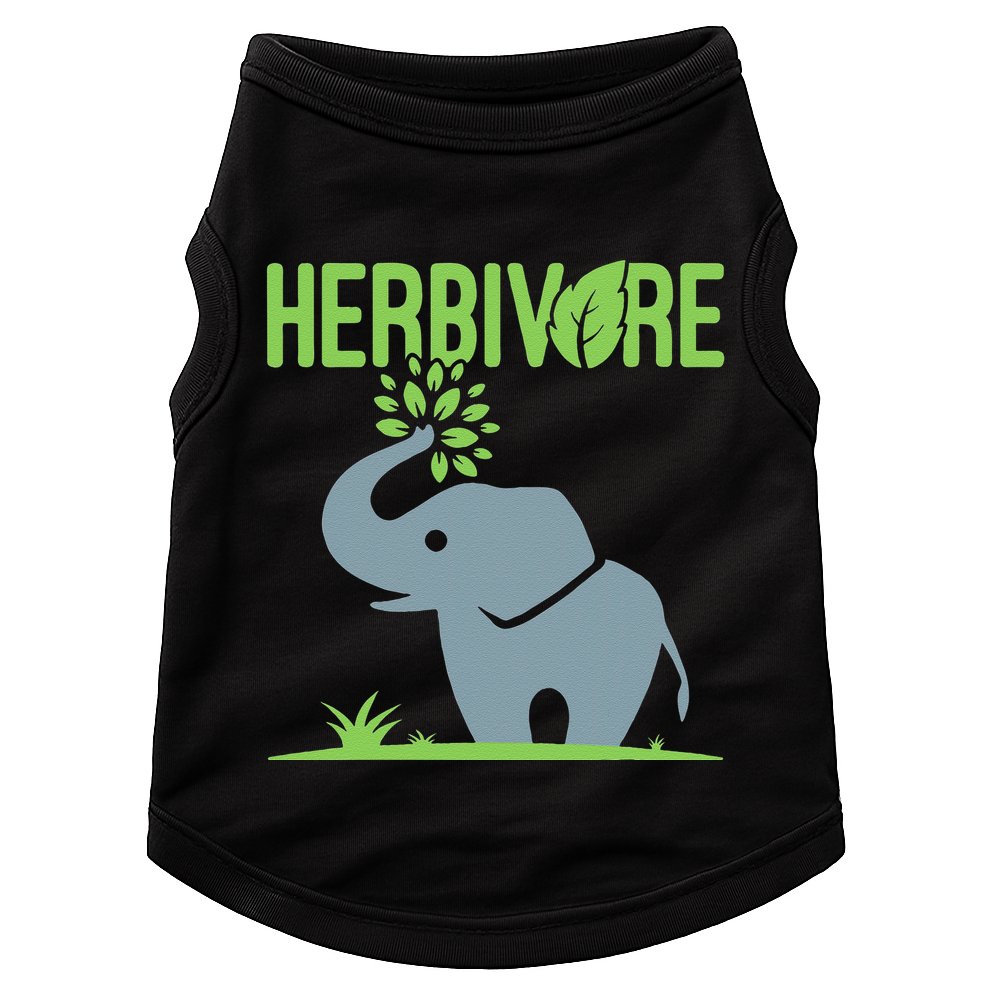 Elephant Herbivore Vegan Vegetarian Cute Doggie Tank