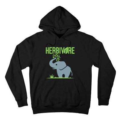 Elephant Herbivore Vegan Vegetarian Cute Hoodie