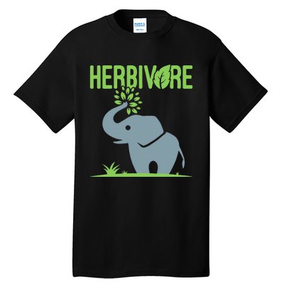 Elephant Herbivore Vegan Vegetarian Cute Tall T-Shirt