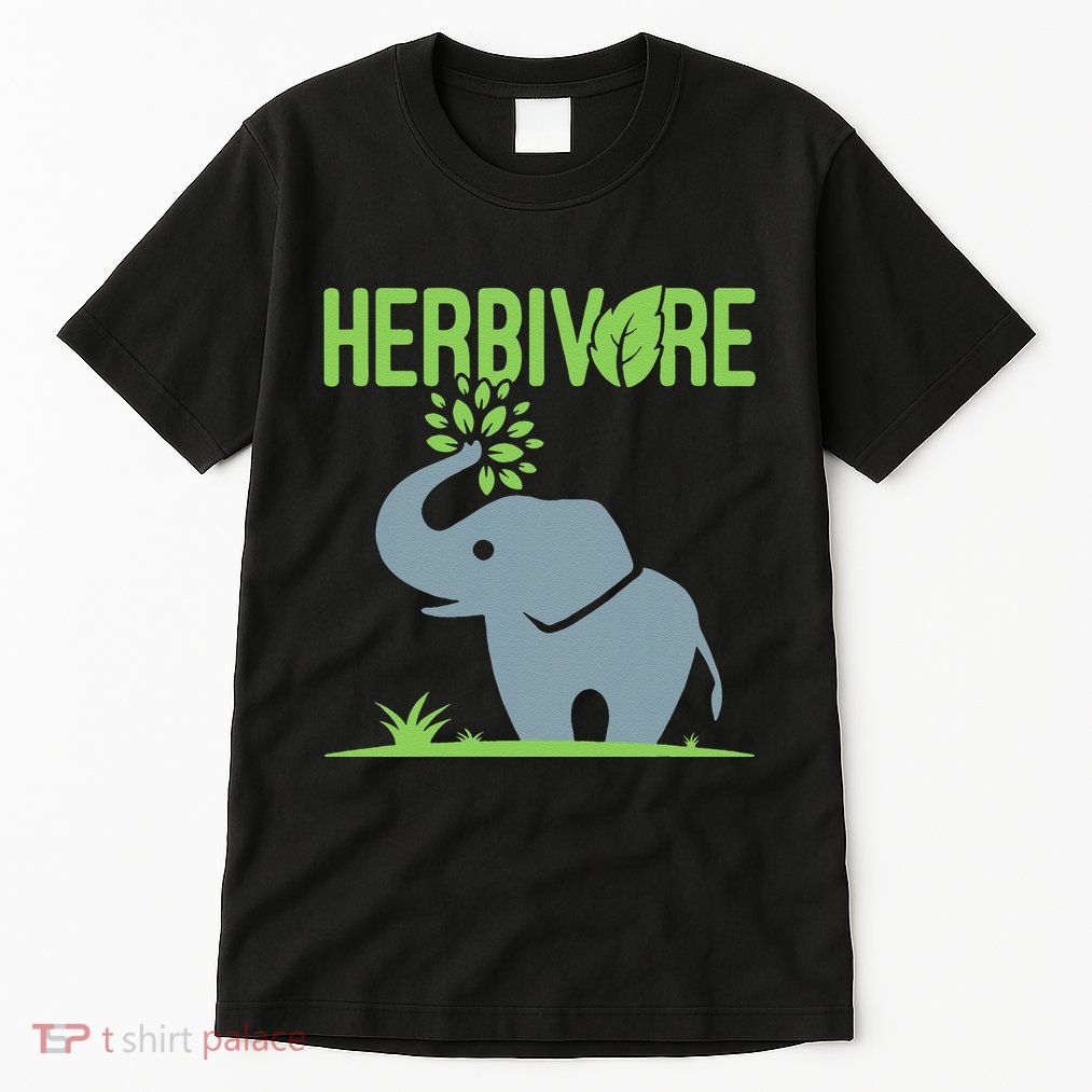 Elephant Herbivore Vegan Vegetarian Cute Tall T-Shirt