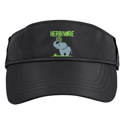 Elephant Herbivore Vegan Vegetarian Cute Adult Drive Performance Visor