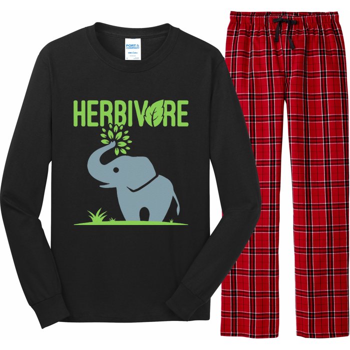 Elephant Herbivore Vegan Vegetarian Cute Long Sleeve Pajama Set