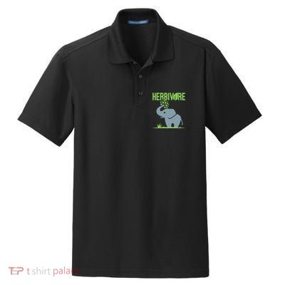 Elephant Herbivore Vegan Vegetarian Cute Dry Zone Grid Polo