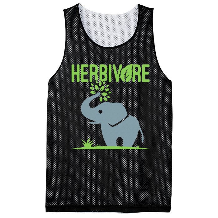 Elephant Herbivore Vegan Vegetarian Cute Mesh Reversible Basketball Jersey Tank