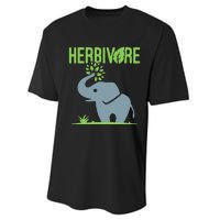 Elephant Herbivore Vegan Vegetarian Cute Performance Sprint T-Shirt