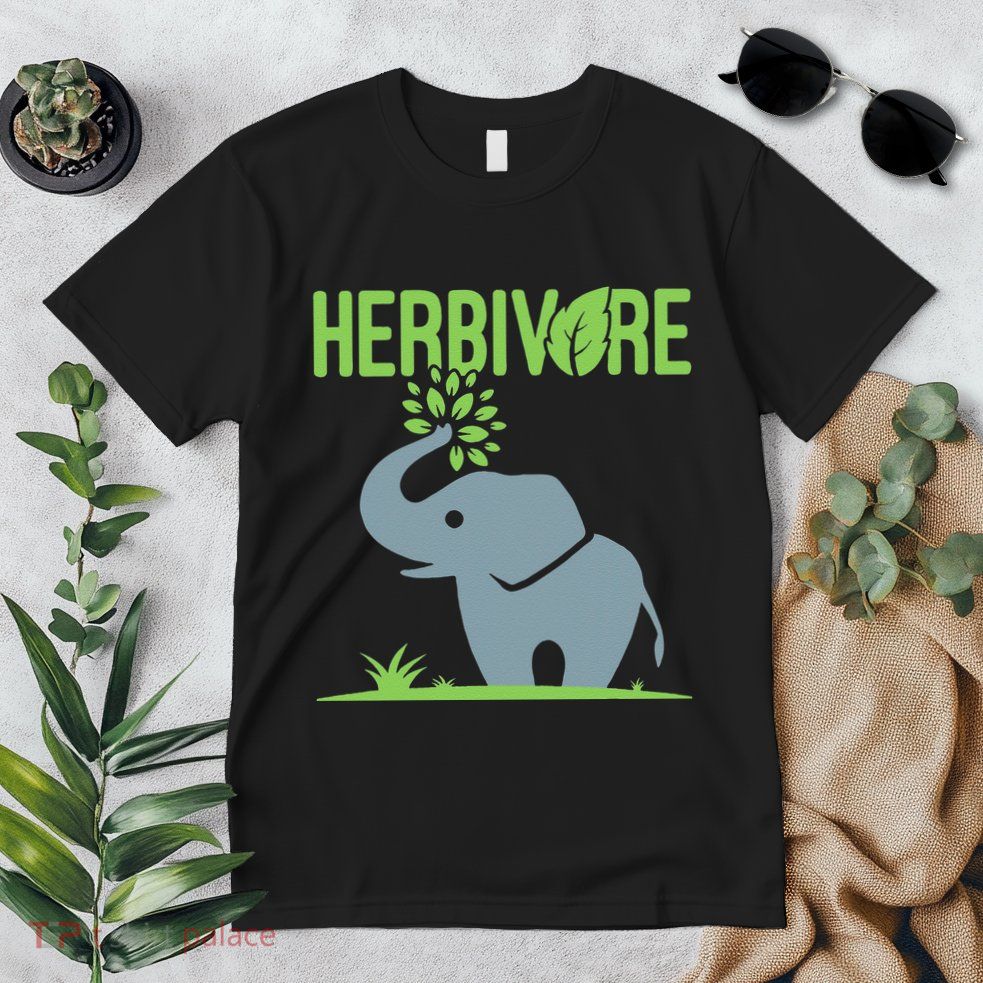 Elephant Herbivore Vegan Vegetarian Cute Premium T-Shirt