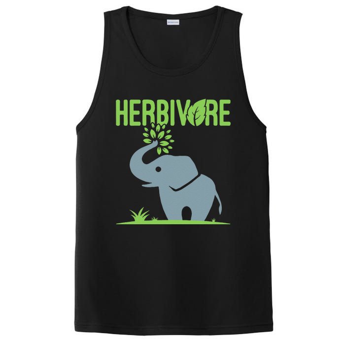 Elephant Herbivore Vegan Vegetarian Cute PosiCharge Competitor Tank