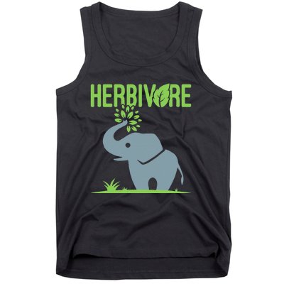 Elephant Herbivore Vegan Vegetarian Cute Tank Top