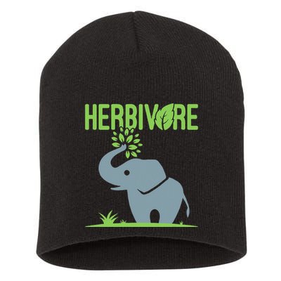 Elephant Herbivore Vegan Vegetarian Cute Short Acrylic Beanie