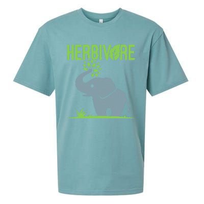 Elephant Herbivore Vegan Vegetarian Cute Sueded Cloud Jersey T-Shirt