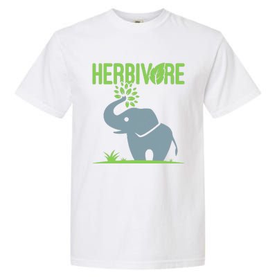 Elephant Herbivore Vegan Vegetarian Cute Garment-Dyed Heavyweight T-Shirt