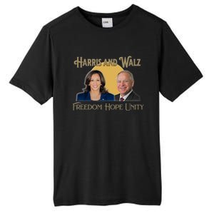 Elect Harris Walz 2024 Kamala And Tim President And Vp Tall Fusion ChromaSoft Performance T-Shirt