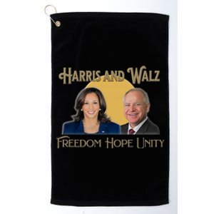 Elect Harris Walz 2024 Kamala And Tim President And Vp Platinum Collection Golf Towel