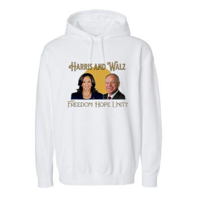 Elect Harris Walz 2024 Kamala And Tim President And Vp Garment-Dyed Fleece Hoodie