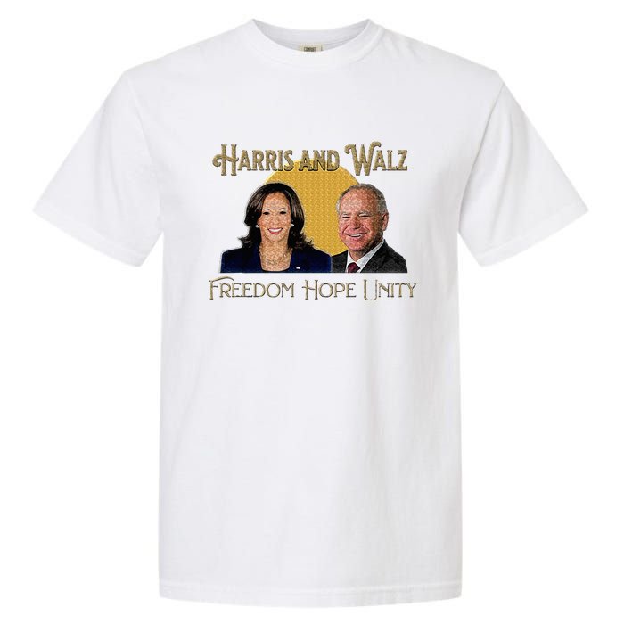 Elect Harris Walz 2024 Kamala And Tim President And Vp Garment-Dyed Heavyweight T-Shirt