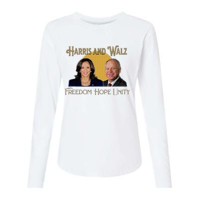 Elect Harris Walz 2024 Kamala And Tim President And Vp Womens Cotton Relaxed Long Sleeve T-Shirt