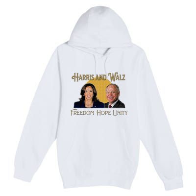 Elect Harris Walz 2024 Kamala And Tim President And Vp Premium Pullover Hoodie