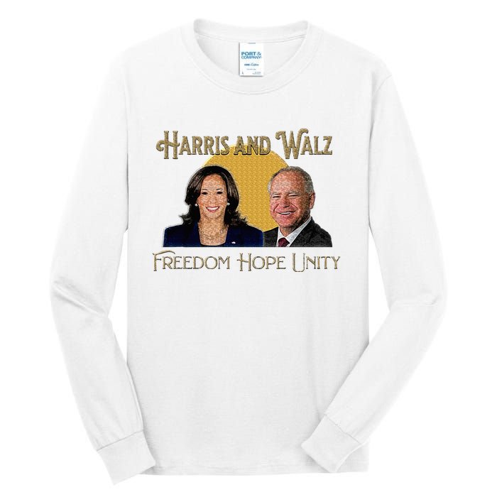 Elect Harris Walz 2024 Kamala And Tim President And Vp Tall Long Sleeve T-Shirt