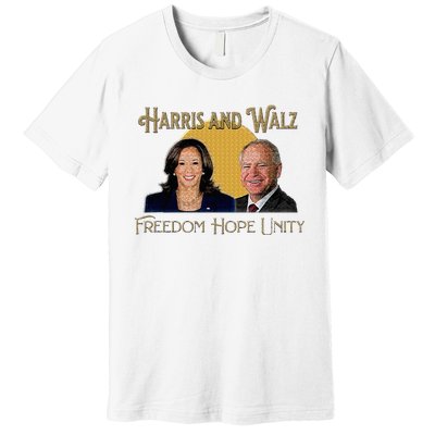 Elect Harris Walz 2024 Kamala And Tim President And Vp Premium T-Shirt