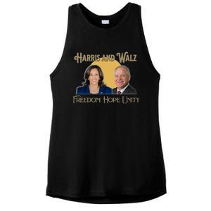 Elect Harris Walz 2024 Kamala And Tim President And Vp Ladies PosiCharge Tri-Blend Wicking Tank